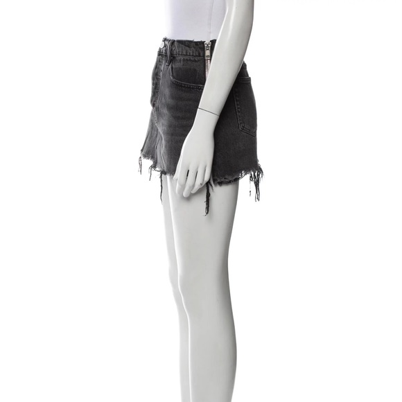 Alexander Wang Raw-Edge Trim Mini Jean Skirt 100% cotton, Waist: size 28 - Picture 4 of 6